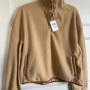 Tan Fleece Women's Sweatshirt NWT